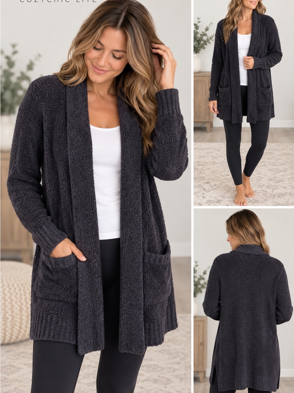 Barefoot Dreams Cozy Chic Lite- Open Front Cardigan